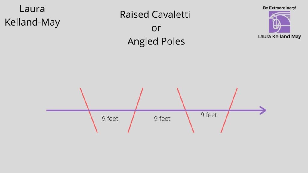 How to use cavaletti in a straight line, cavaletti set up, how to set up cavaletti, Laura Kelland-May, Horse training exercises